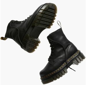 Dr. Martens Audrick Black Nappa Leather 8-Eye Platform Boots Women Size 10 NWT